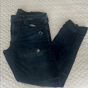 Aeropostale Men's Skinny Jeans - Dark Blue